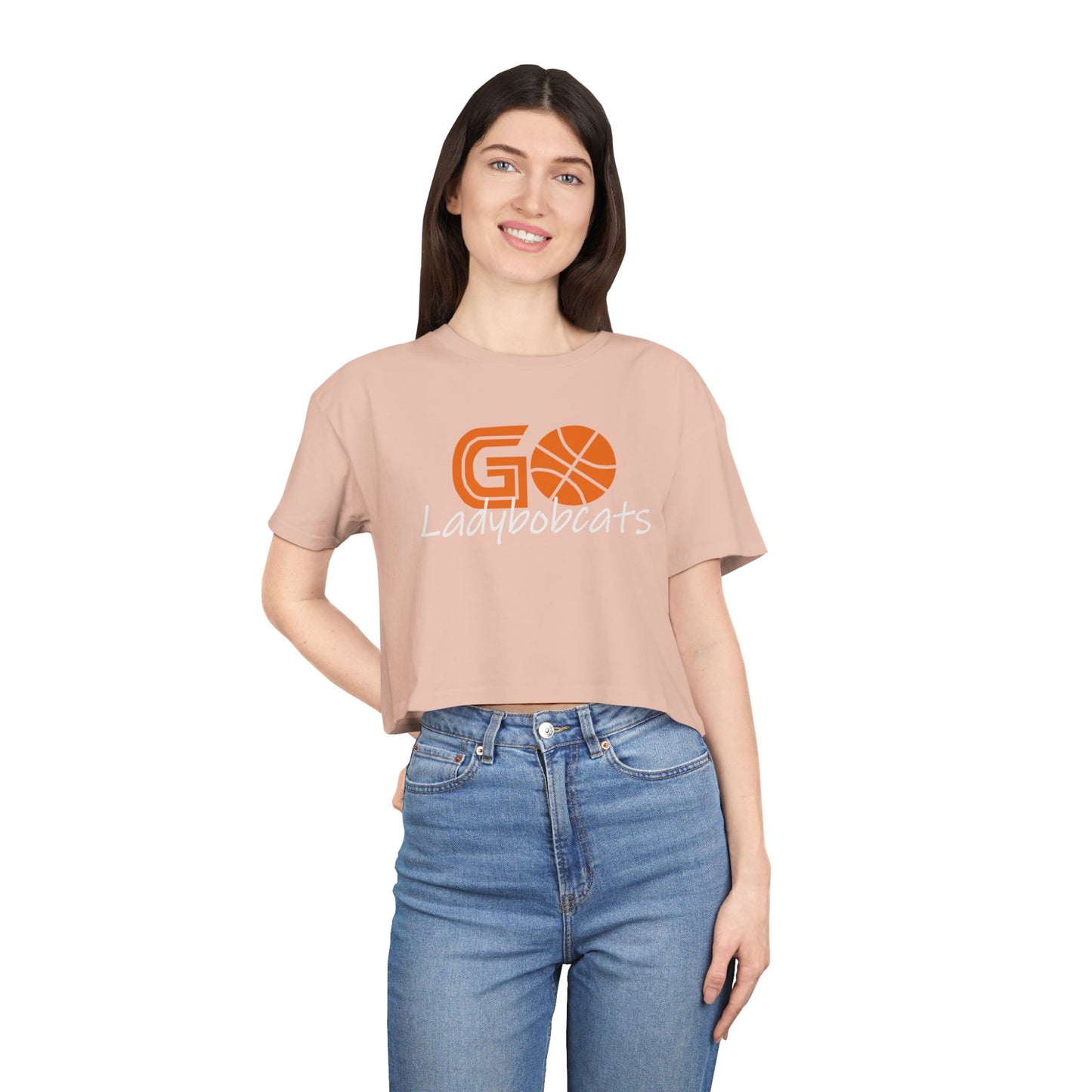 Crop Tee - School Bobcats Women's Graphic Shirt