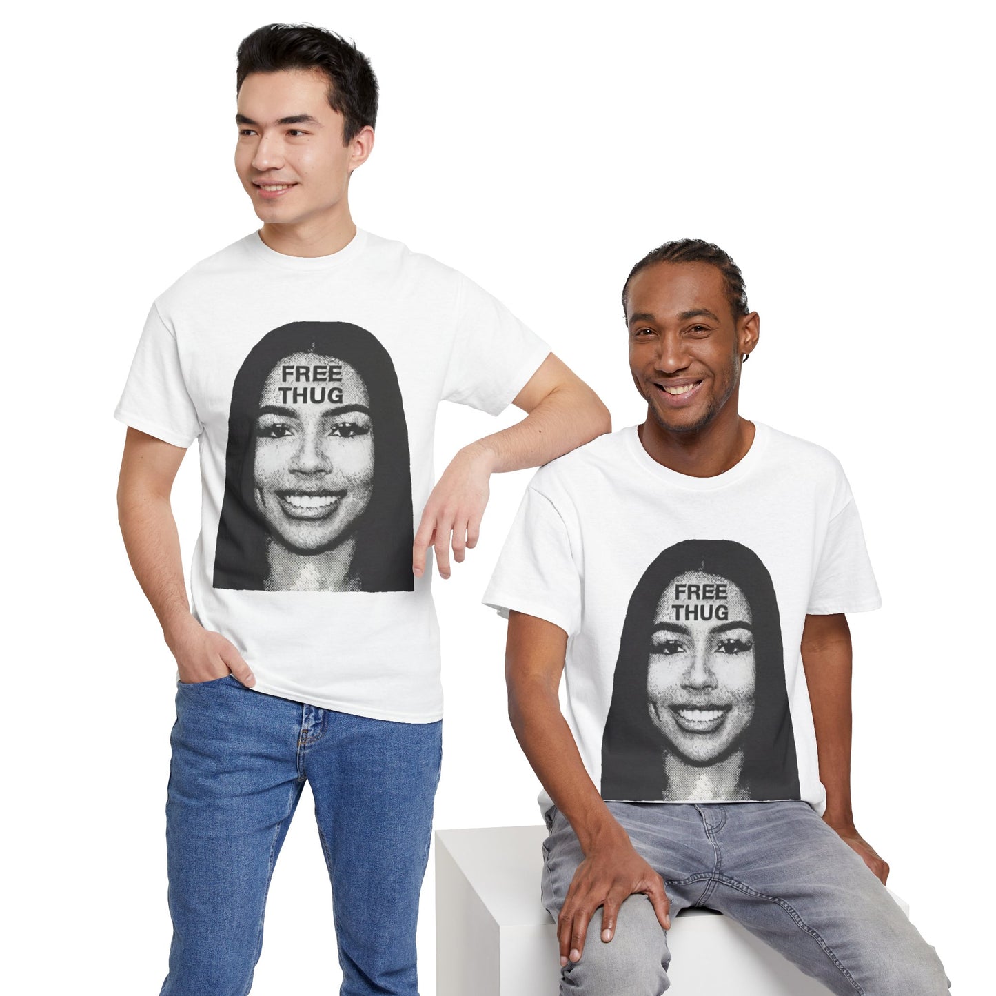 Free thug Unisex Heavy Cotton Tee