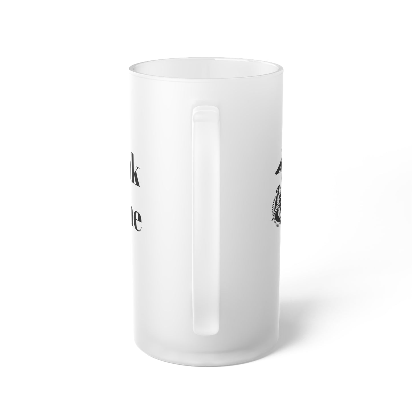 USMC Frosted Glass Beer Mug