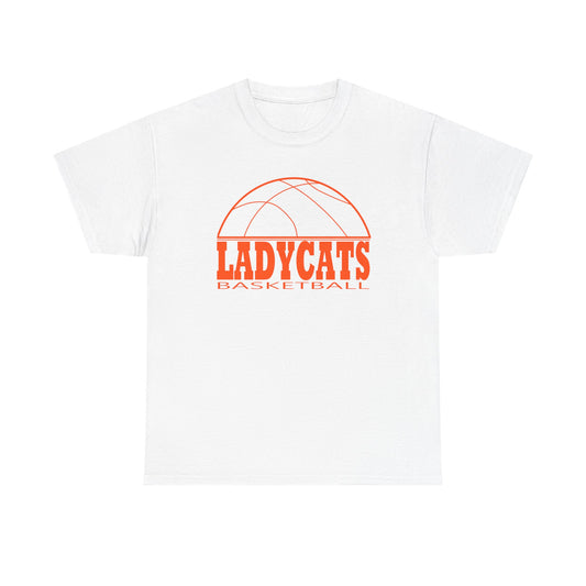 Ladt Cats Bball Unisex Heavy Cotton Tee - Retro Graphic Tee, Gift for Comic Fans, Casual Wear, Unique Streetwear, Birthday Present