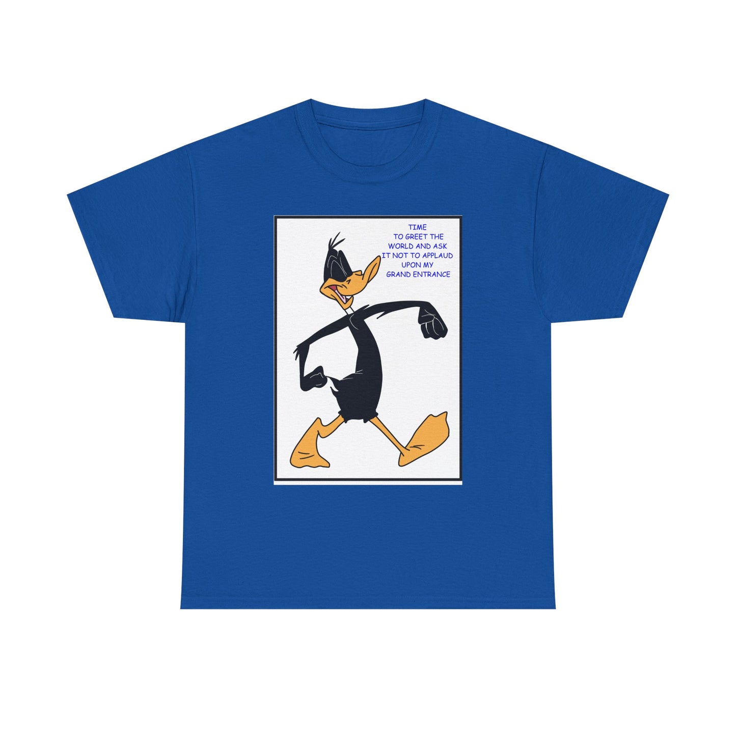 Daffy Clap Unisex Heavy Cotton Tee - Retro Graphic Tee, Gift for Comic Fans, Casual Wear, Unique Streetwear, Birthday Present