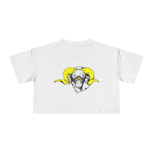 Copy of Copy of Bold Statement Women's Crop Tee, Casual Fashion, Trendy Graphic Top, Festival Wear, Summer Style, Gift for Her