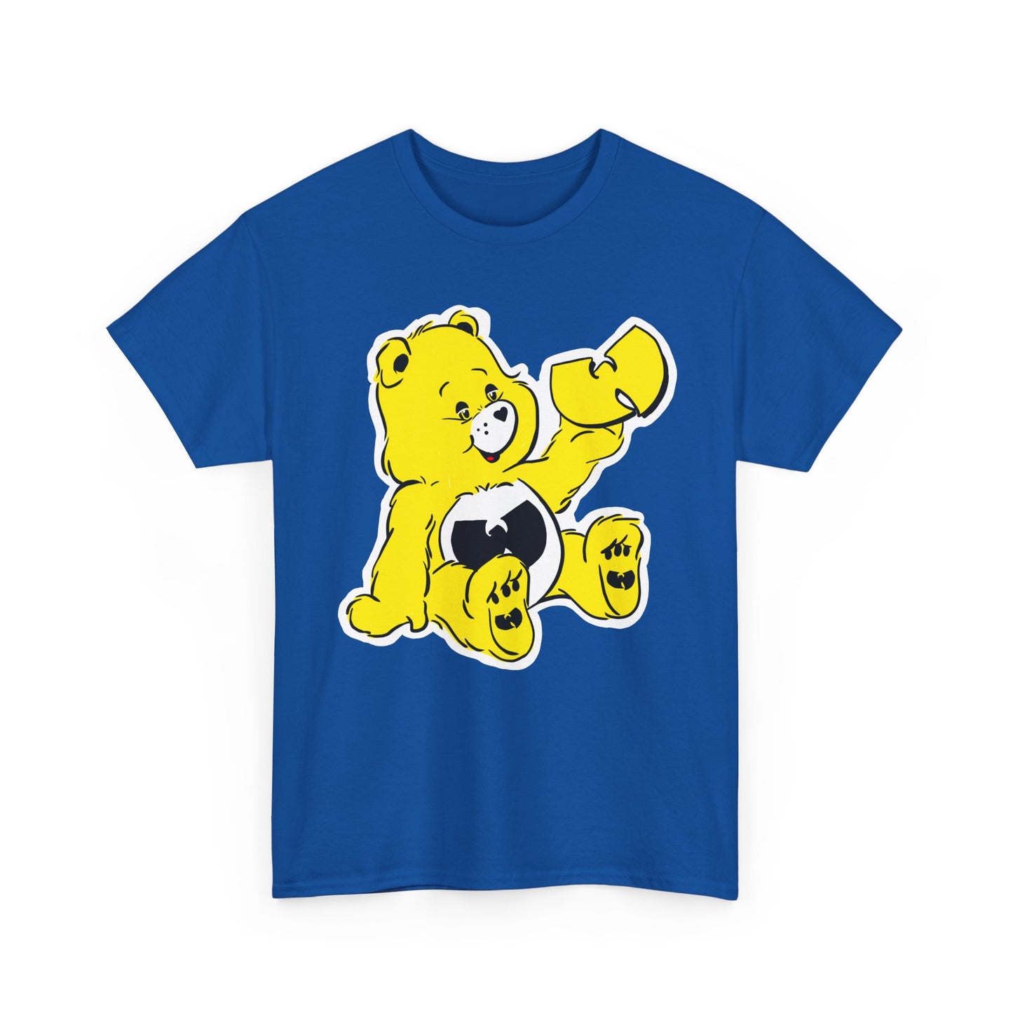 WU bear stare Unisex Heavy Cotton Tee - Retro Graphic Tee, Gift for Comic Fans, Casual Wear, Unique Streetwear, Birthday Present