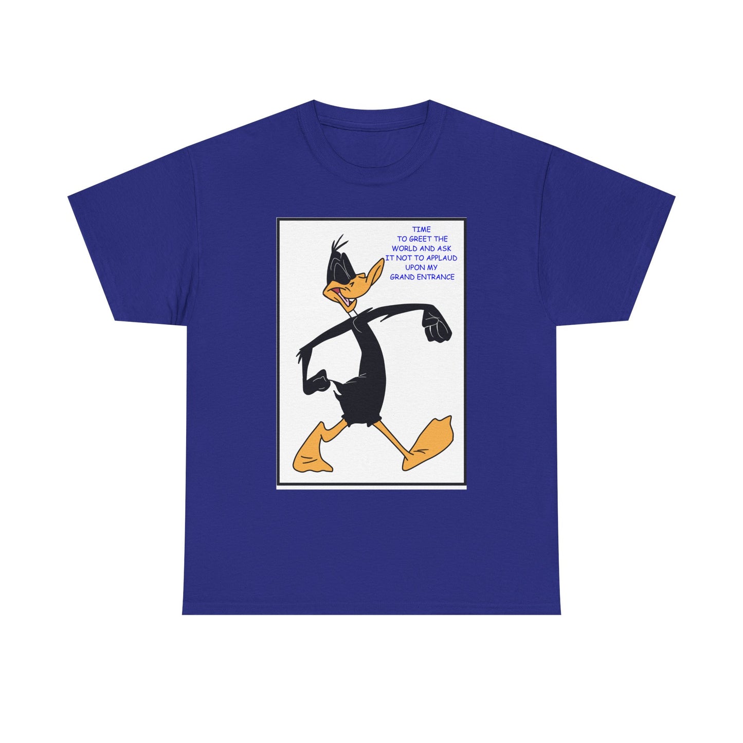 Daffy Clap Unisex Heavy Cotton Tee - Retro Graphic Tee, Gift for Comic Fans, Casual Wear, Unique Streetwear, Birthday Present