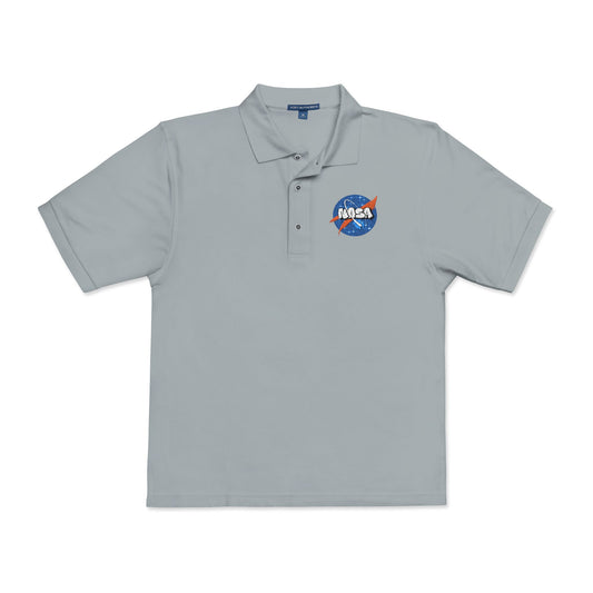 Embroidered NASA Logo Polo Shirt — Classic Space Graphic Polo