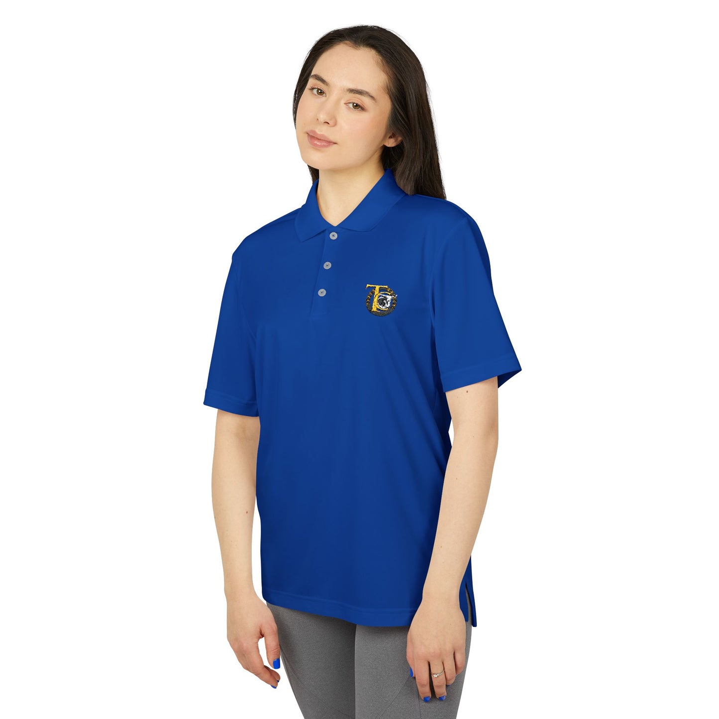 TX College adidas Unisex Performance Polo