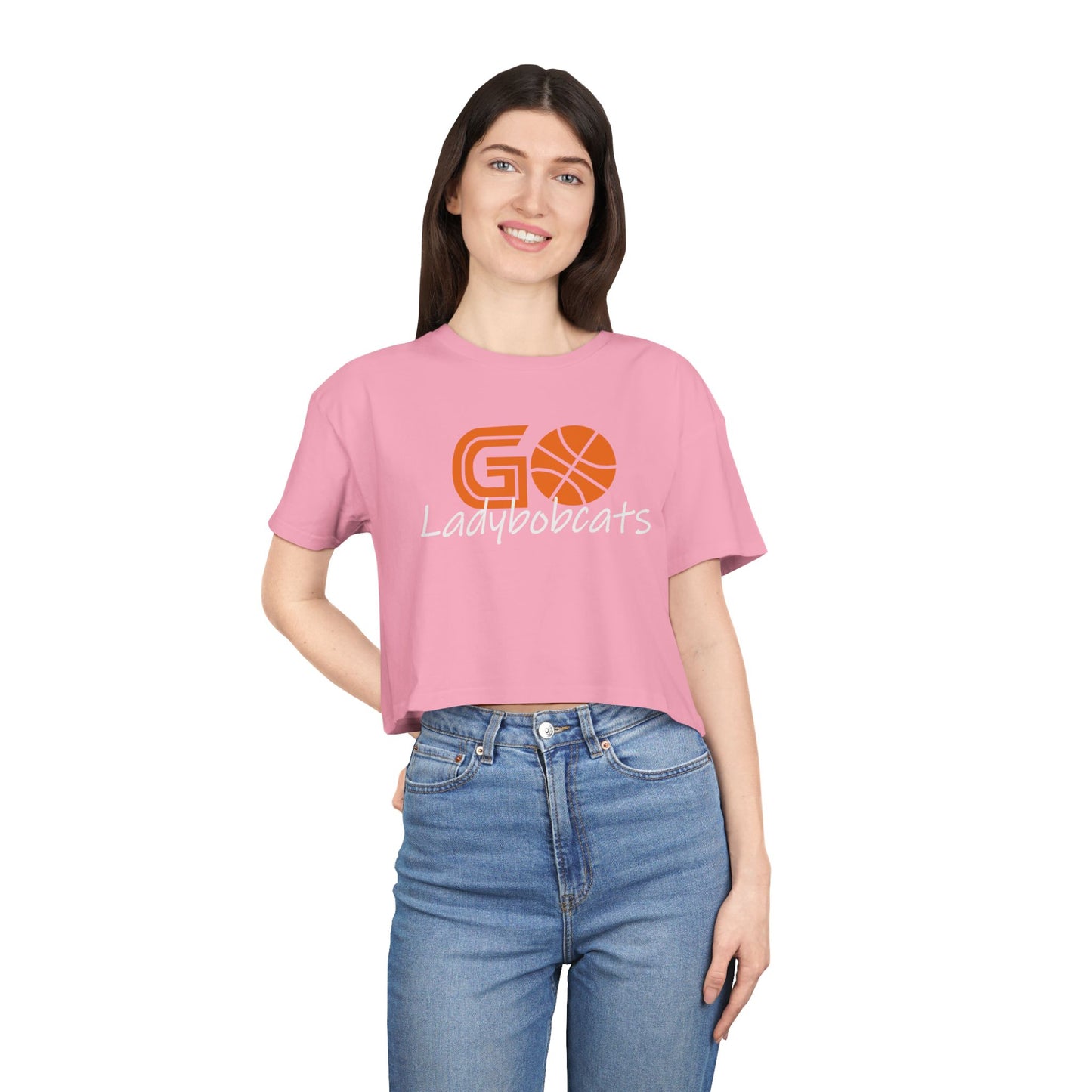 Crop Tee - School Bobcats Women's Graphic Shirt