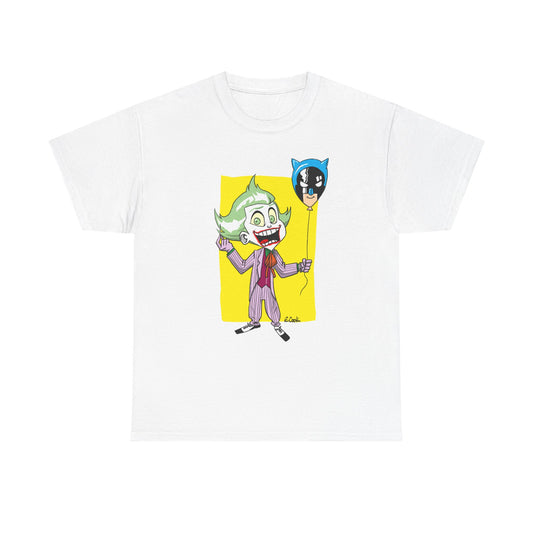 Bat pop Unisex Heavy Cotton Tee - Retro Graphic Tee, Gift for Comic Fans, Casual Wear, Unique Streetwear, Birthday Present