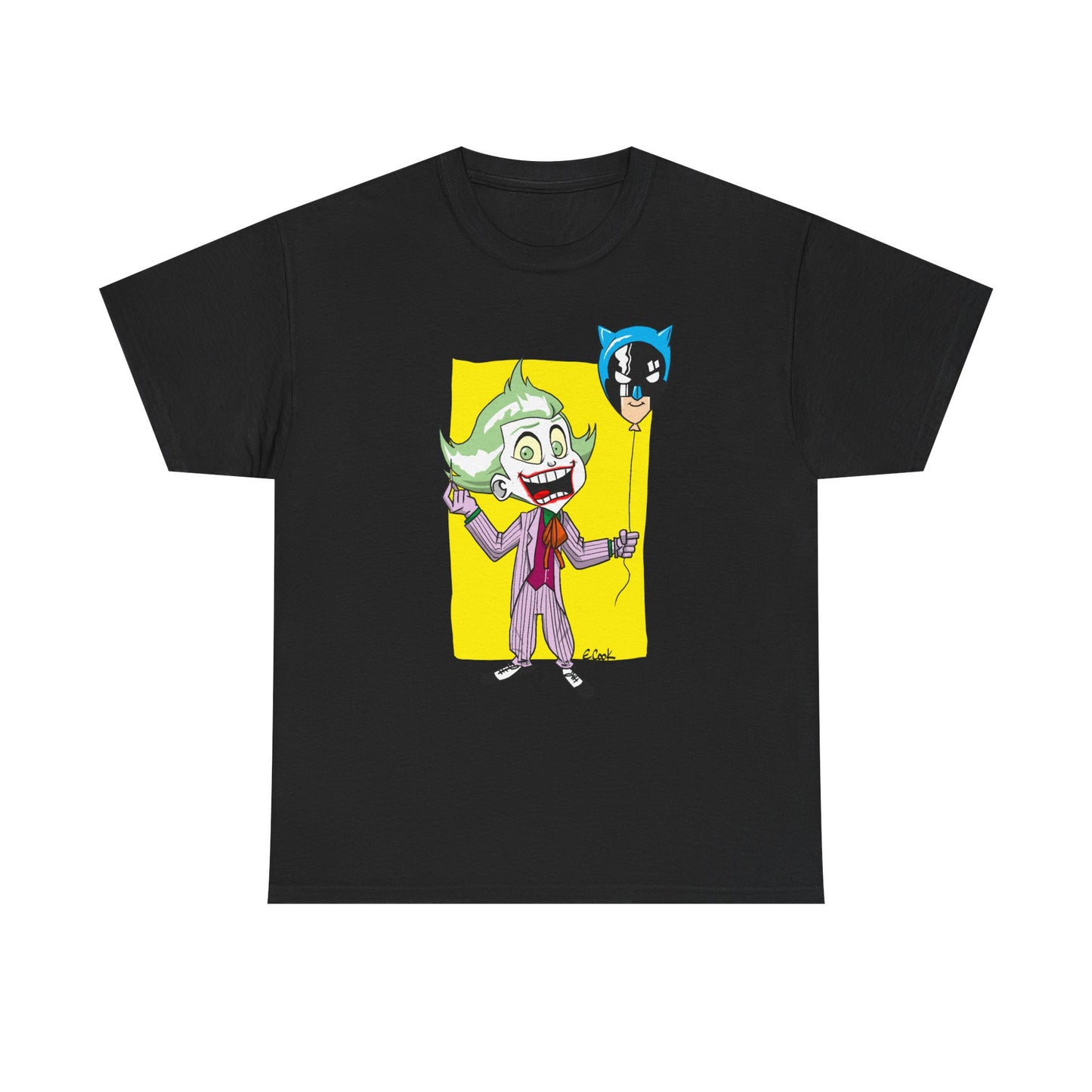 Bat pop Unisex Heavy Cotton Tee - Retro Graphic Tee, Gift for Comic Fans, Casual Wear, Unique Streetwear, Birthday Present