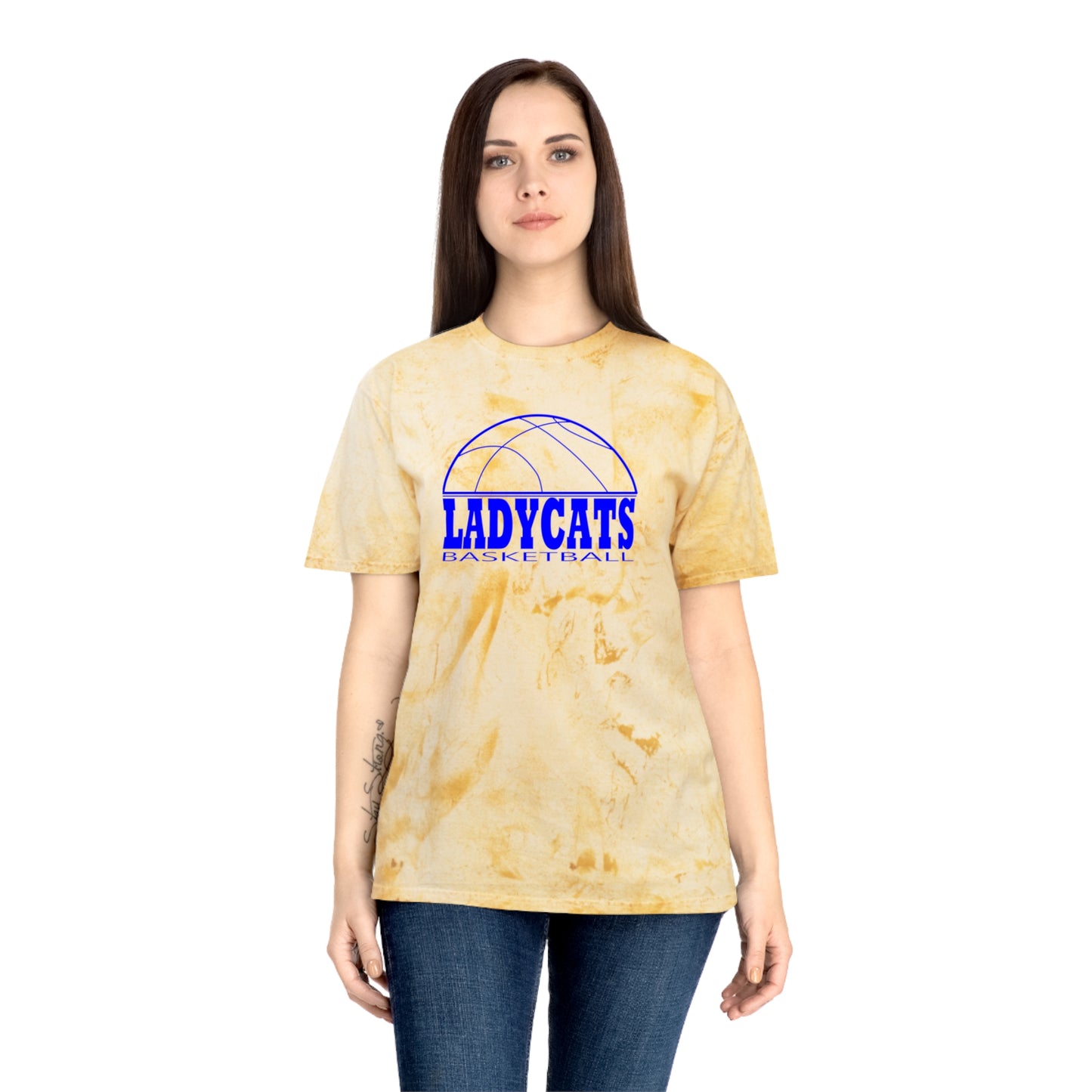 Lady Bobcat tie dye Vibrant Unisex Tie-Dye T-Shirt, Colorful Graphic Tee, Casual Wear, Summer Fashion, Festival Outfit, Unique Gift Idea