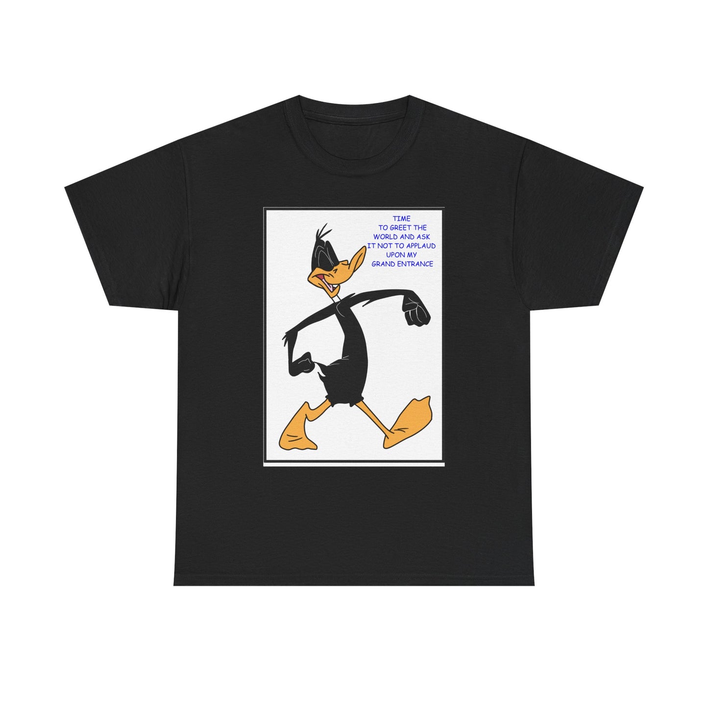 Daffy Clap Unisex Heavy Cotton Tee - Retro Graphic Tee, Gift for Comic Fans, Casual Wear, Unique Streetwear, Birthday Present