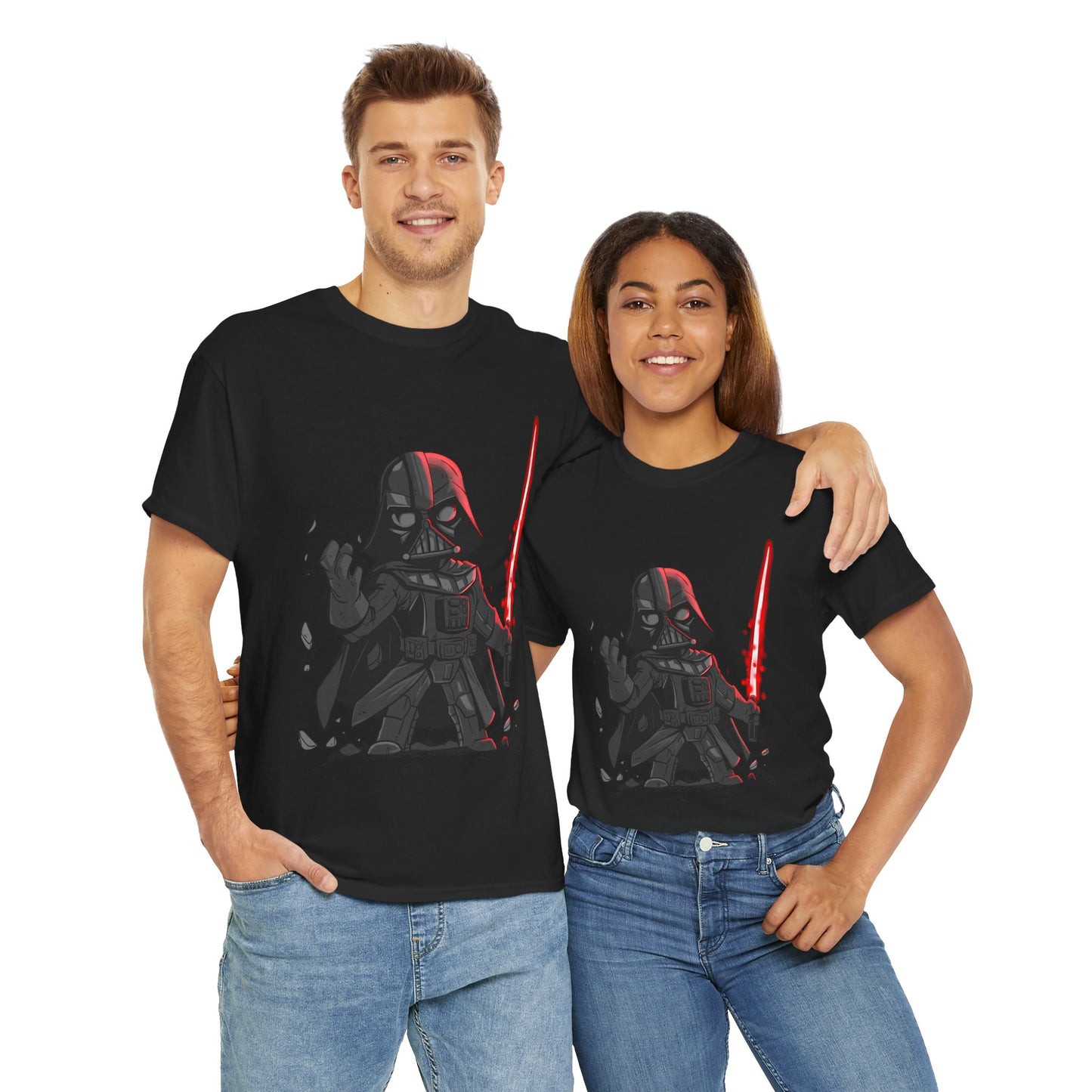 Darkside Unisex Heavy Cotton Tee - Retro Graphic Tee, Gift for Comic Fans, Casual Wear, Unique Streetwear, Birthday Present