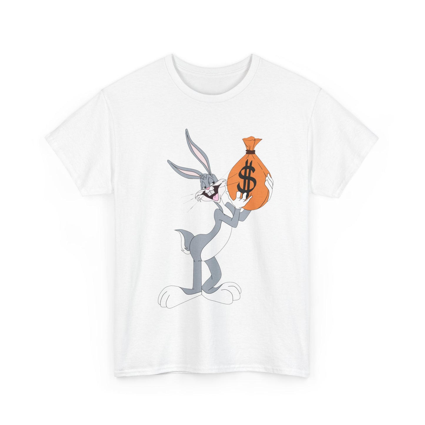 NBA Bugs Unisex Heavy Cotton Tee - Retro Graphic Tee, Gift for Comic Fans, Casual Wear, Unique Streetwear, Birthday Present