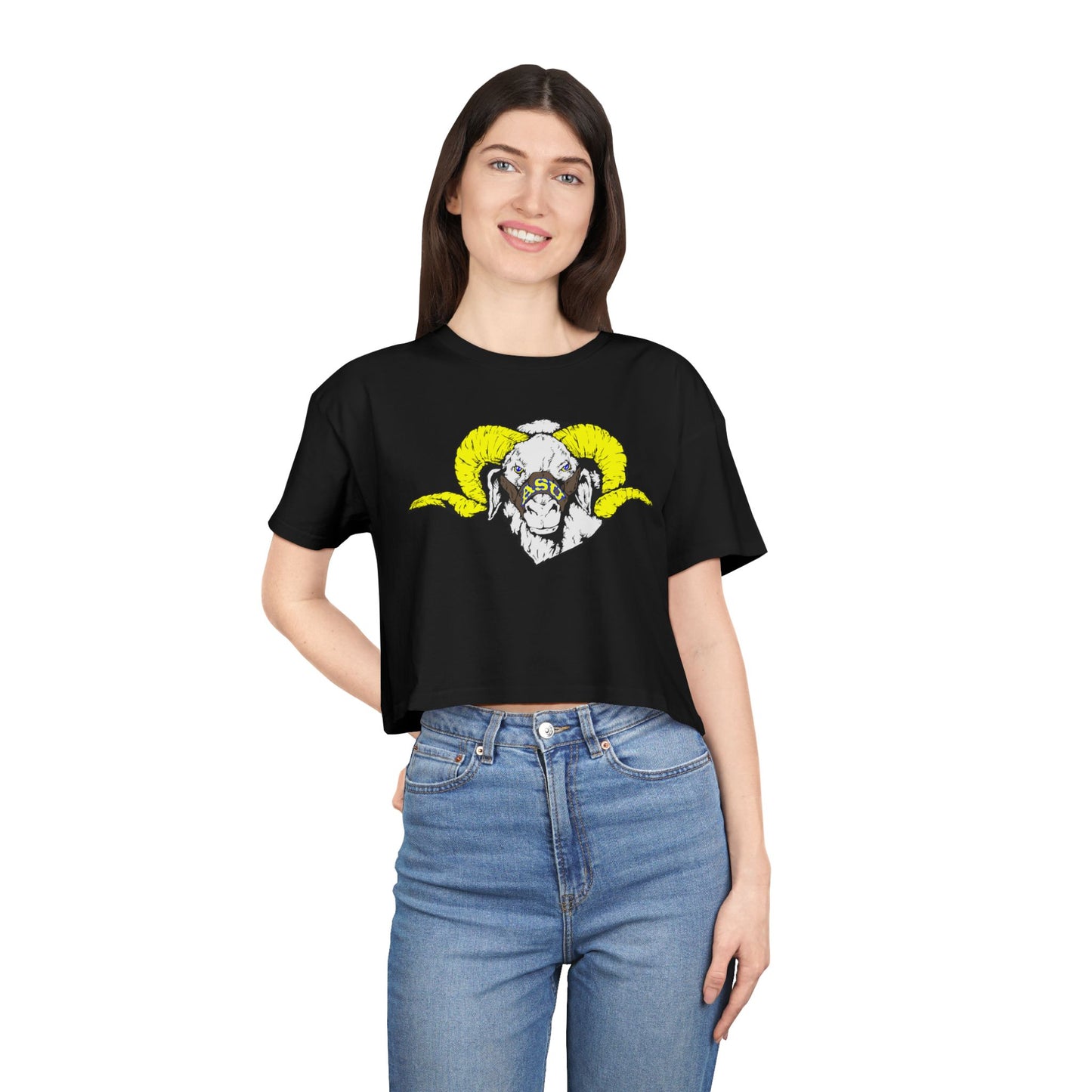 Bold Statement Women's Crop Tee, Casual Fashion, Trendy Graphic Top, Festival Wear, Summer Style, Gift for Her