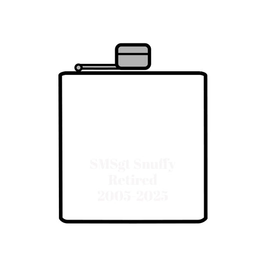 USAF Retirement Stainless Steel Flask, 6oz