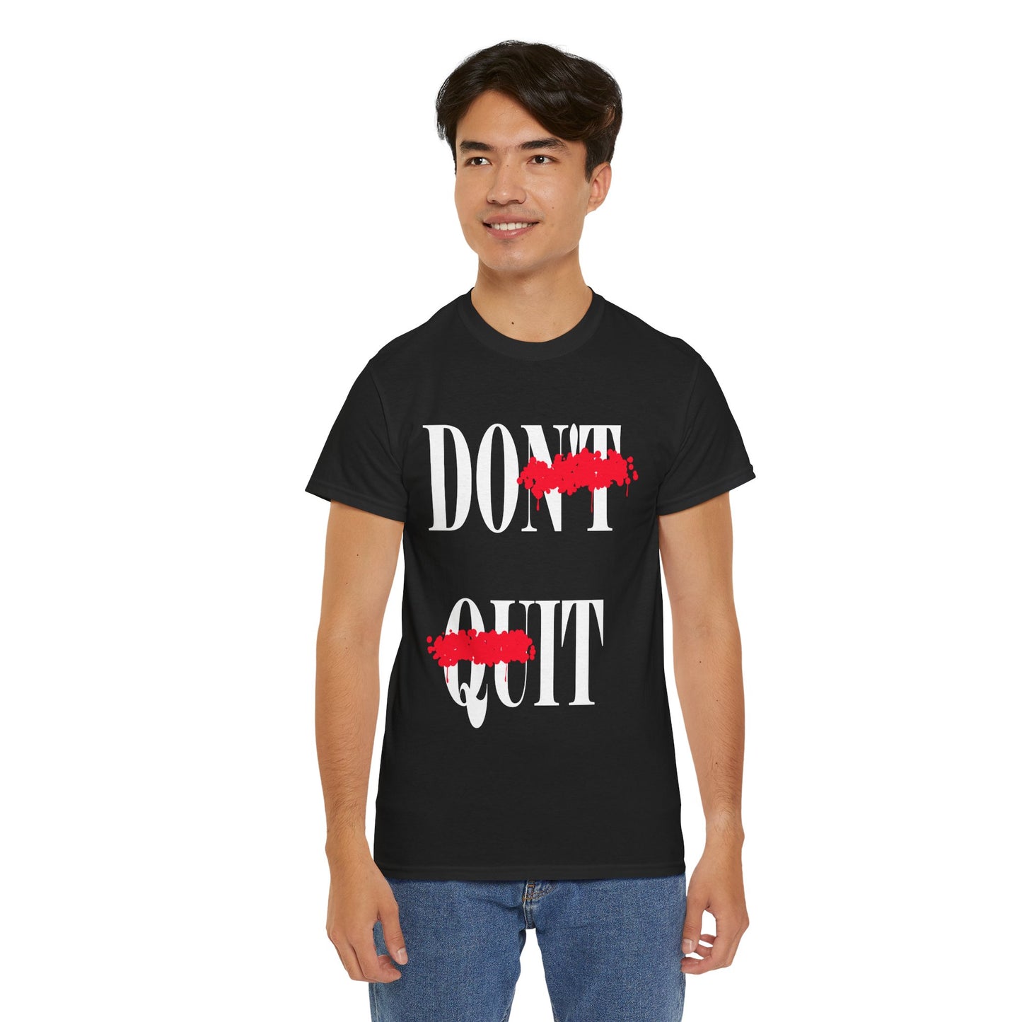 Do It / Don't Quit Unisex Heavy Cotton Tee - Retro Graphic Tee, Gift for Comic Fans, Casual Wear, Unique Streetwear, Birthday Present