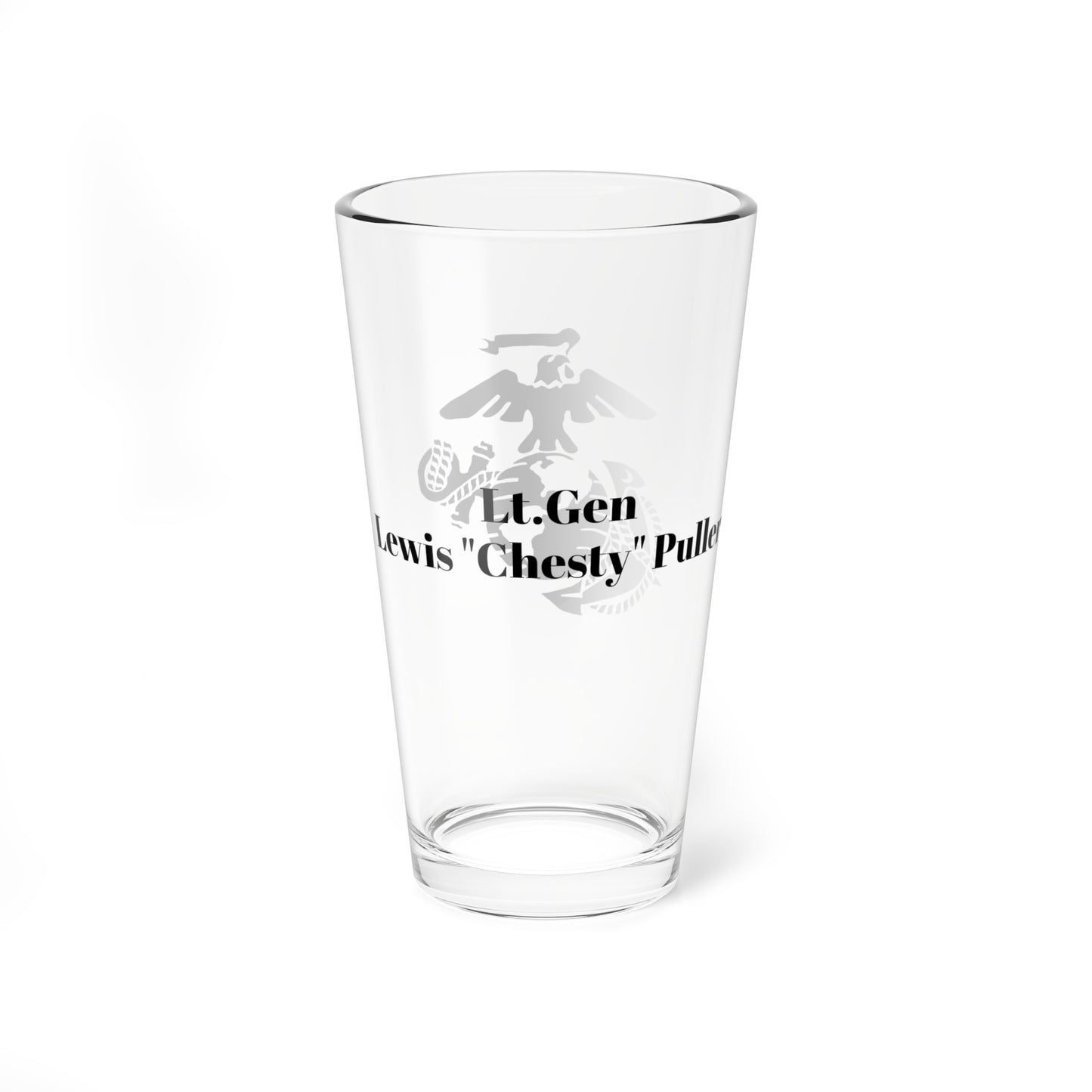 USMC Name and Rank Mixing Glass, 16oz