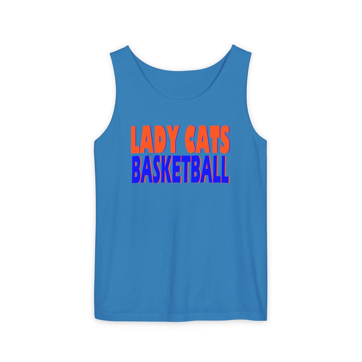 Lady Cats Basketball Tank Top, Unisex Athletic Tee for Sports Fans, Team Spirit Wear, Summer Sports Apparel, Gift for Athletes
