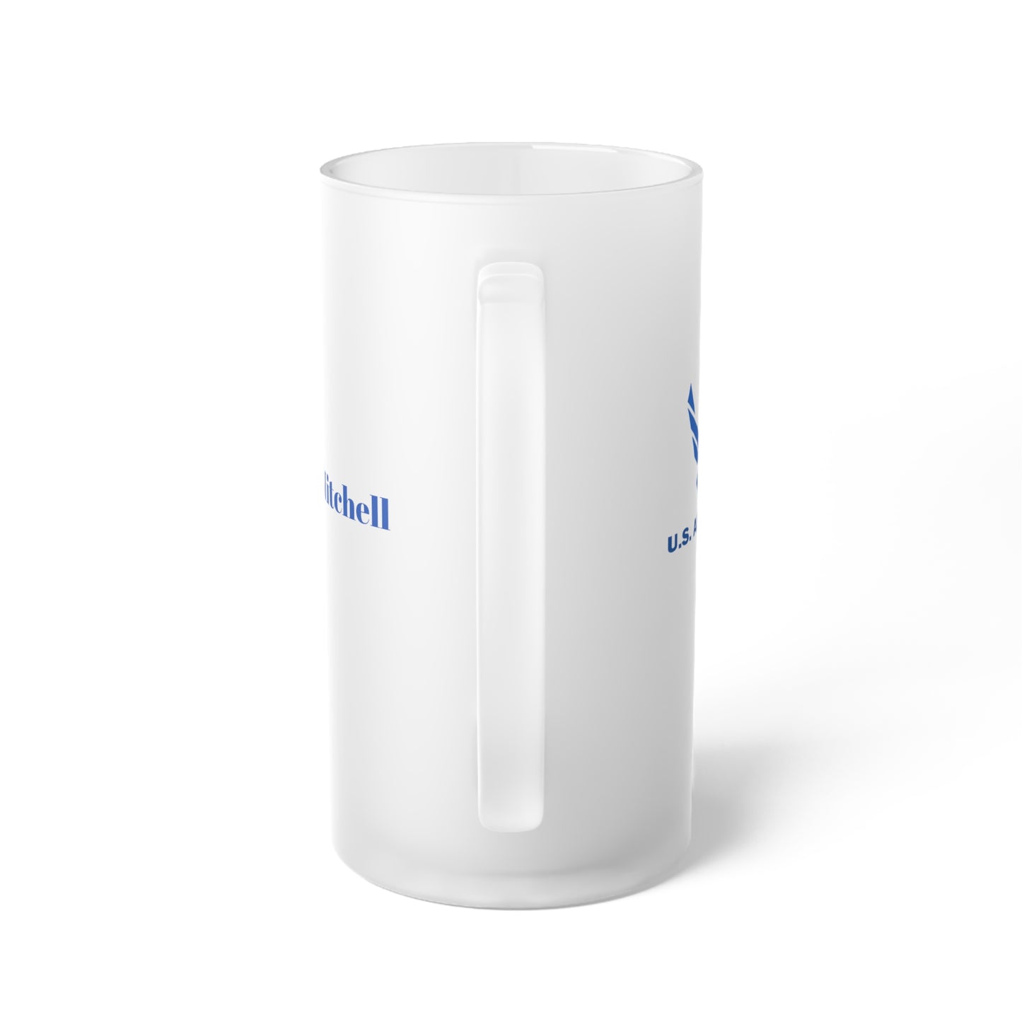 USAF Frosted Glass Beer Mug
