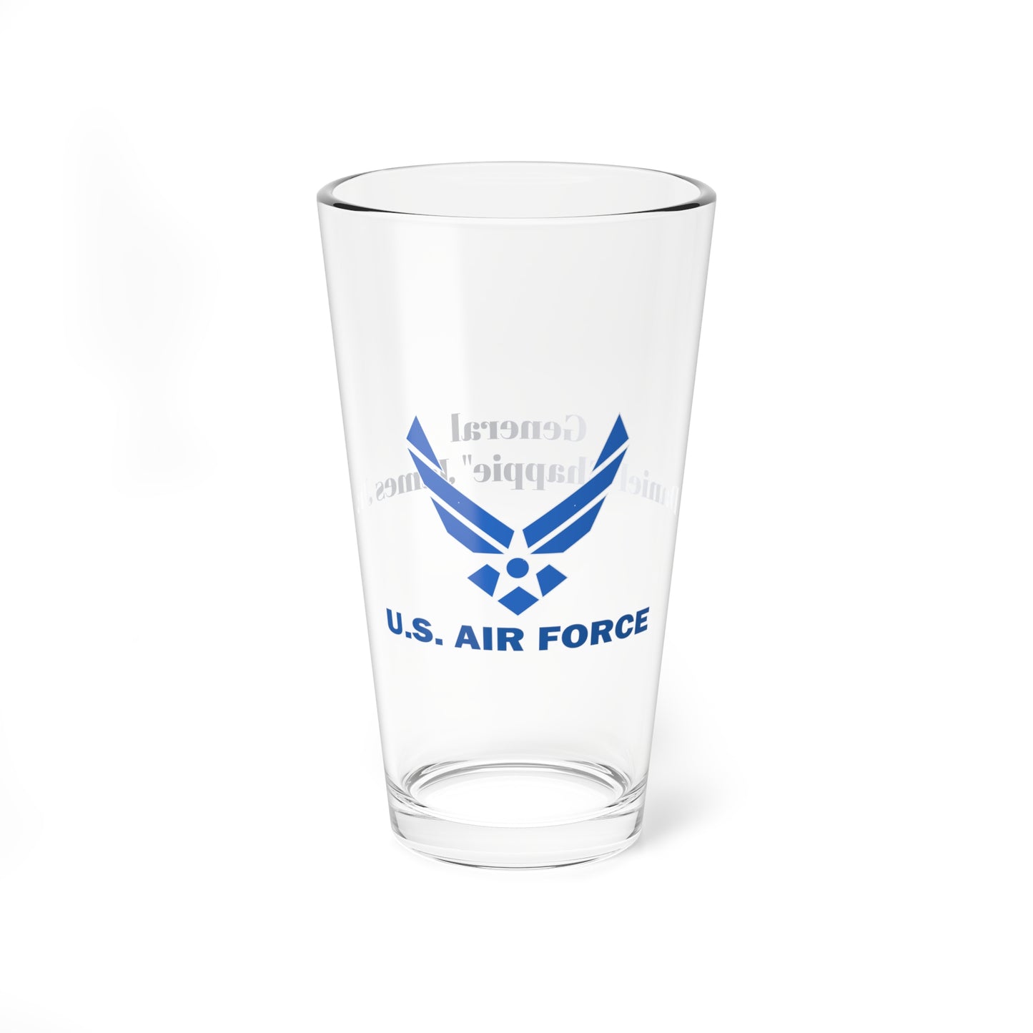 USAF Name and Rank Mixing Glass, 16oz