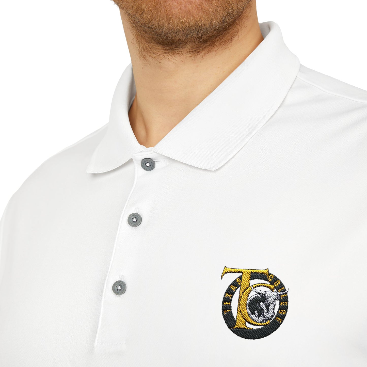 TX College adidas Unisex Performance Polo
