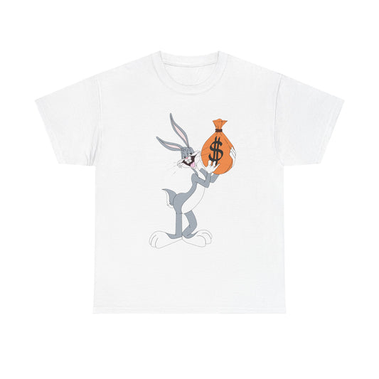 NBA Bugs Unisex Heavy Cotton Tee - Retro Graphic Tee, Gift for Comic Fans, Casual Wear, Unique Streetwear, Birthday Present