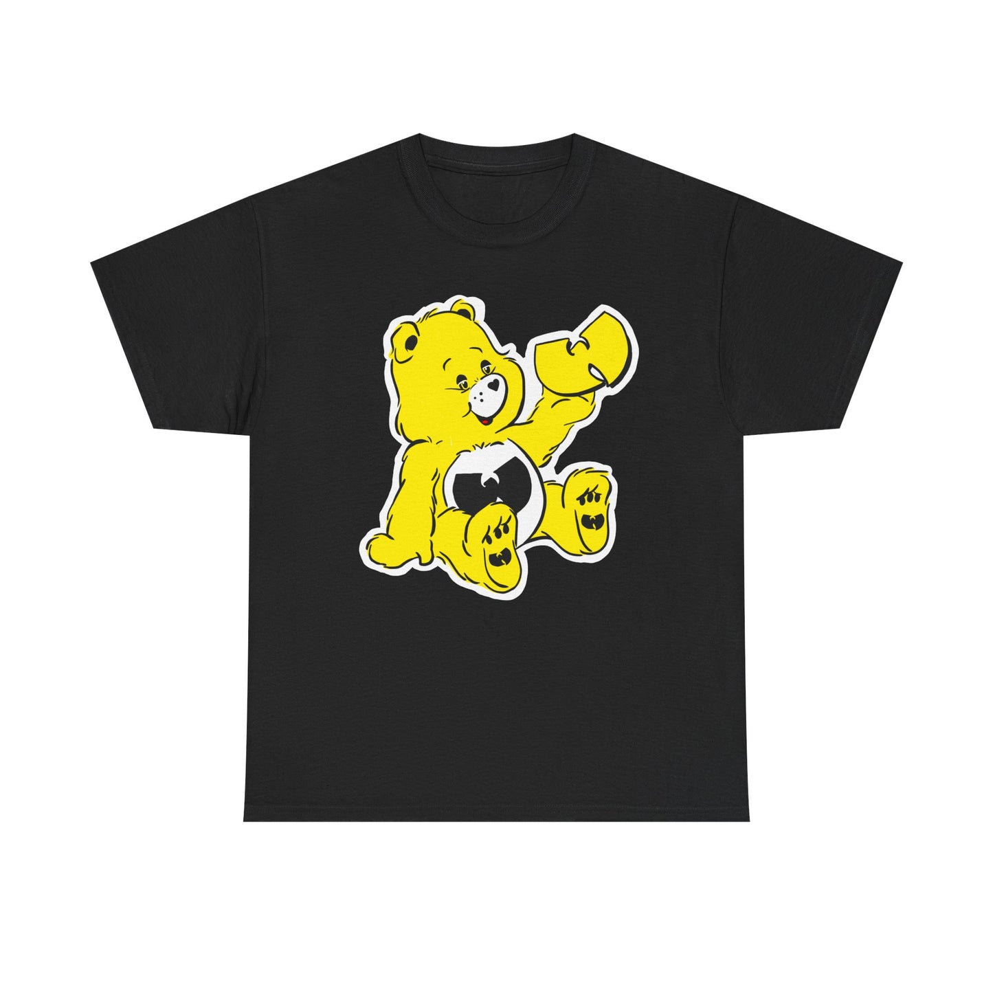 WU bear stare Unisex Heavy Cotton Tee - Retro Graphic Tee, Gift for Comic Fans, Casual Wear, Unique Streetwear, Birthday Present