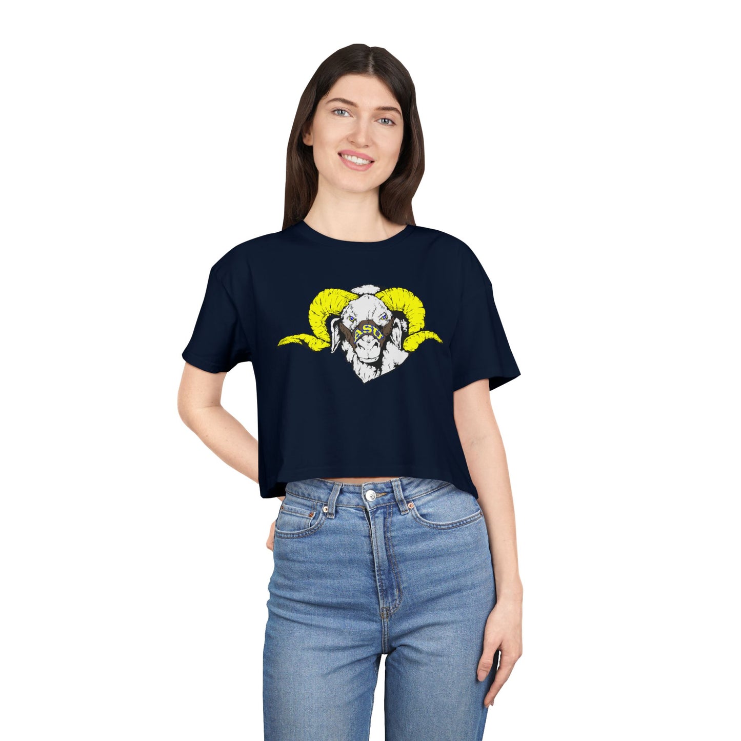 Copy of Copy of Bold Statement Women's Crop Tee, Casual Fashion, Trendy Graphic Top, Festival Wear, Summer Style, Gift for Her