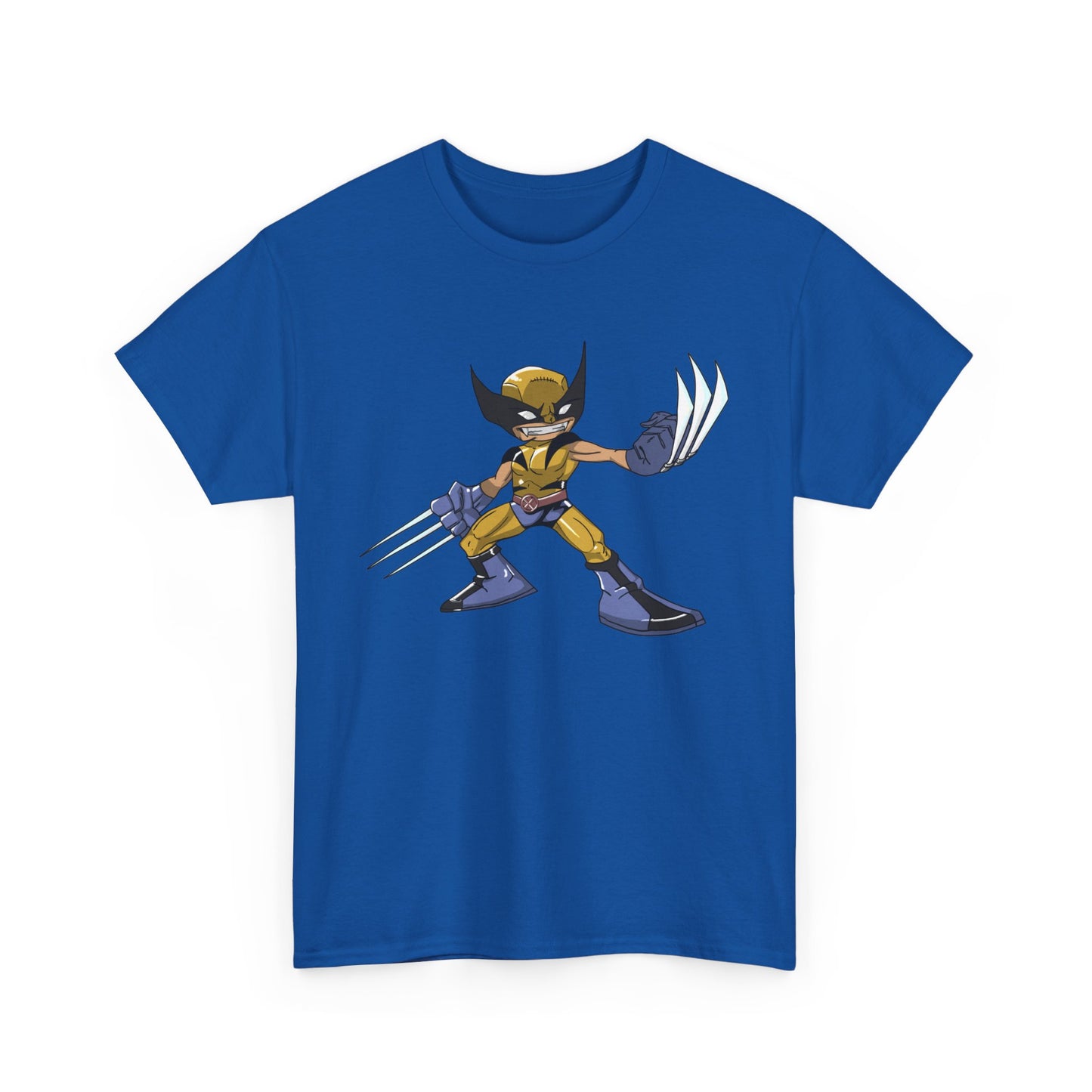 WOLVIE Unisex Heavy Cotton Tee - Retro Graphic Tee, Gift for Comic Fans, Casual Wear, Unique Streetwear, Birthday Present