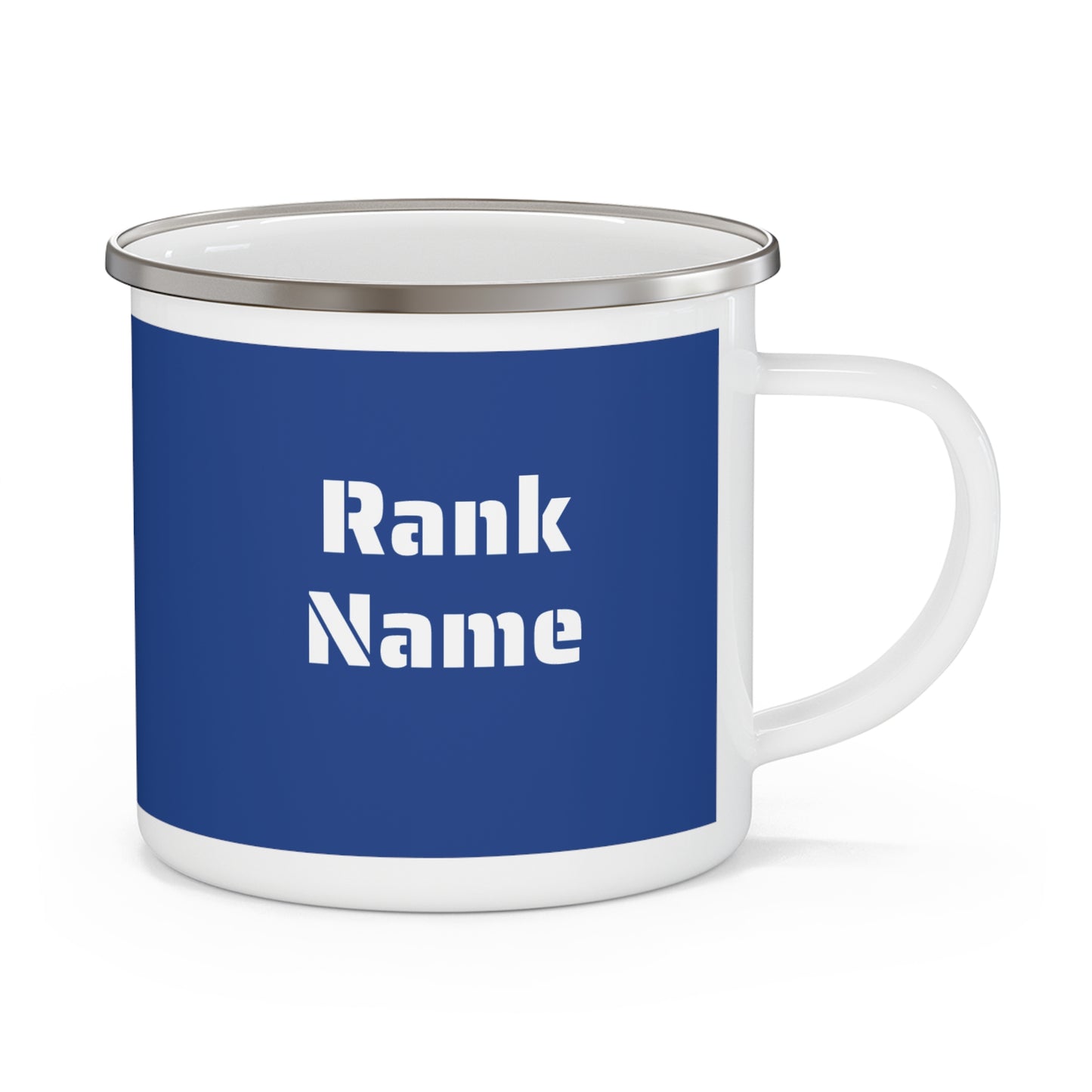 US Navy Personalized Enamel Camping Mug